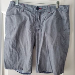 Howe Men's Size 34 REVERSIBLE Plaid/Check & Solid Walking Shorts - EUC